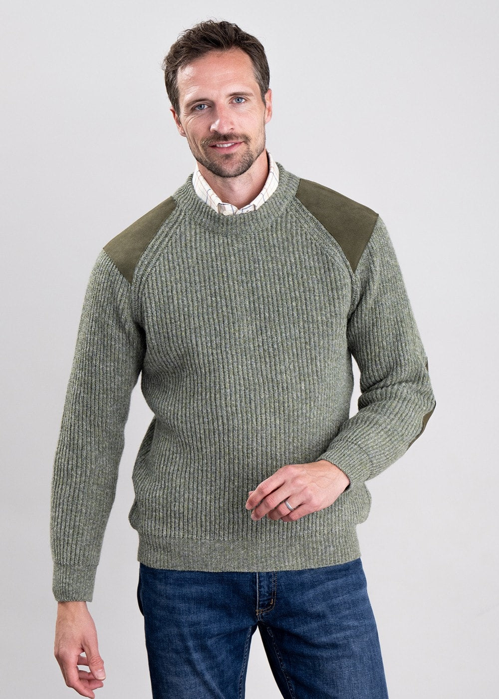 Scotia Shooting Sweater - Pine - 3