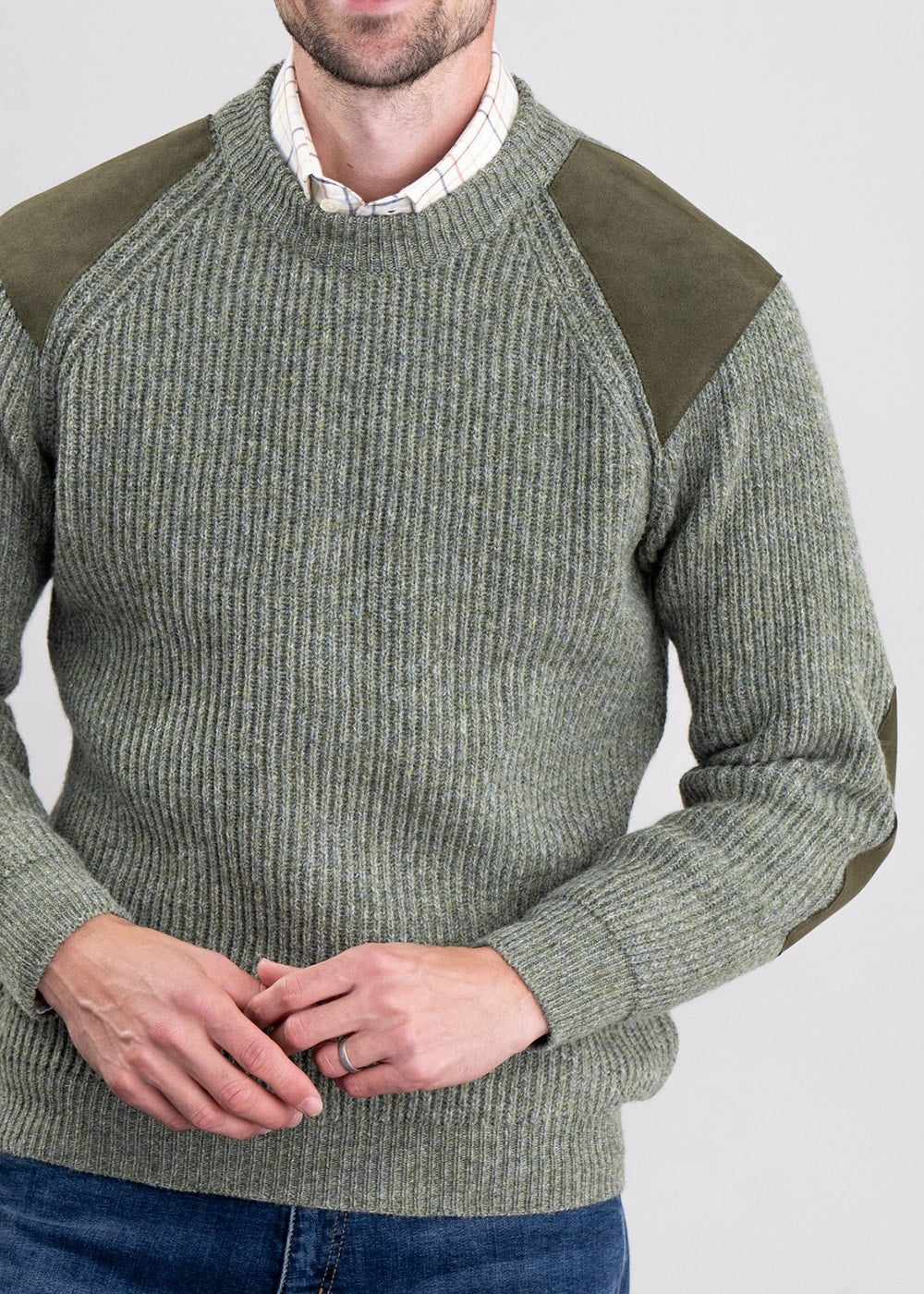 Scotia Shooting Sweater - Pine - 4