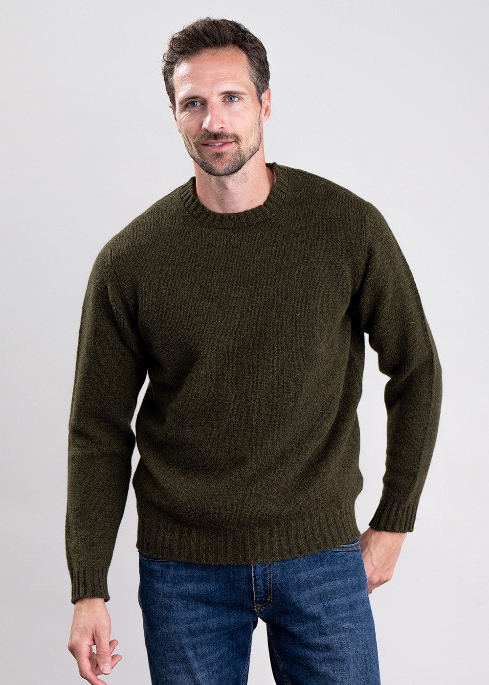 Aryan Crew Neck - Loden - 3