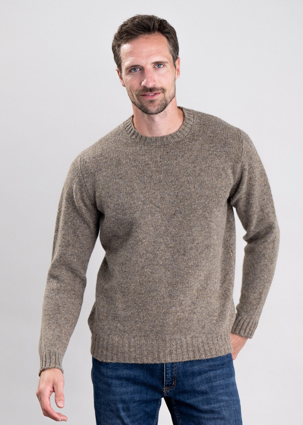 Aryan Crew Neck - Oyster - 2