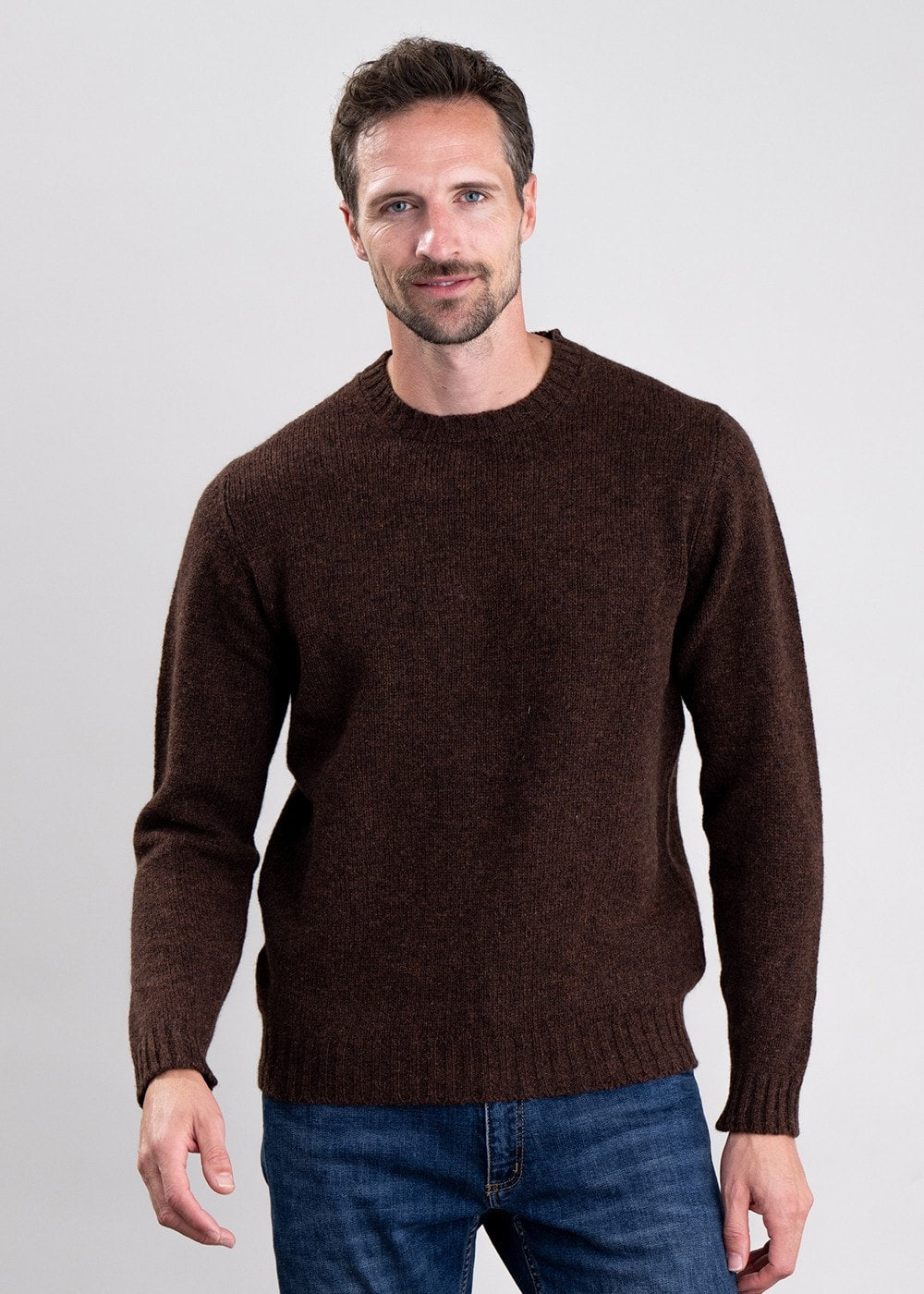 Aryan Crew Neck - Coffee - 1