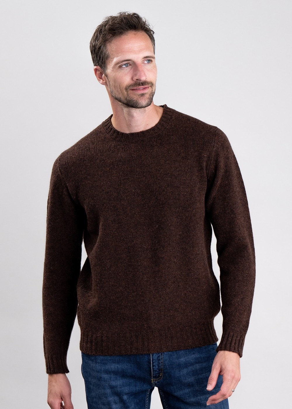 Aryan Crew Neck - Coffee - 4