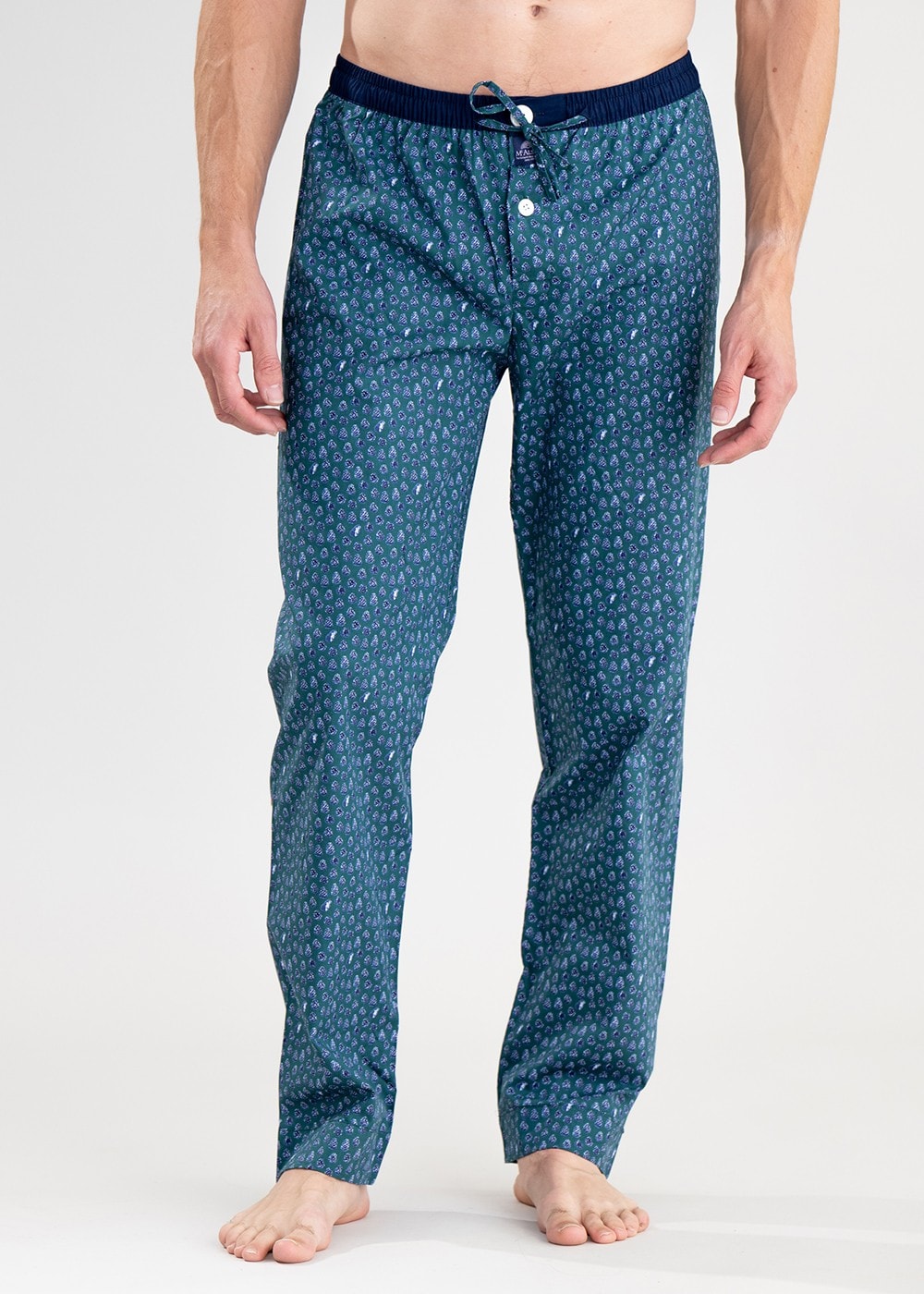 Pyjama Pants - Green Pinecone - 1