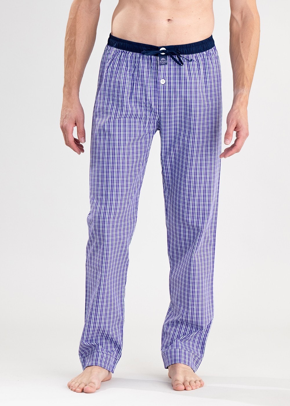 Pyjama Pants - Lavender Check - 1