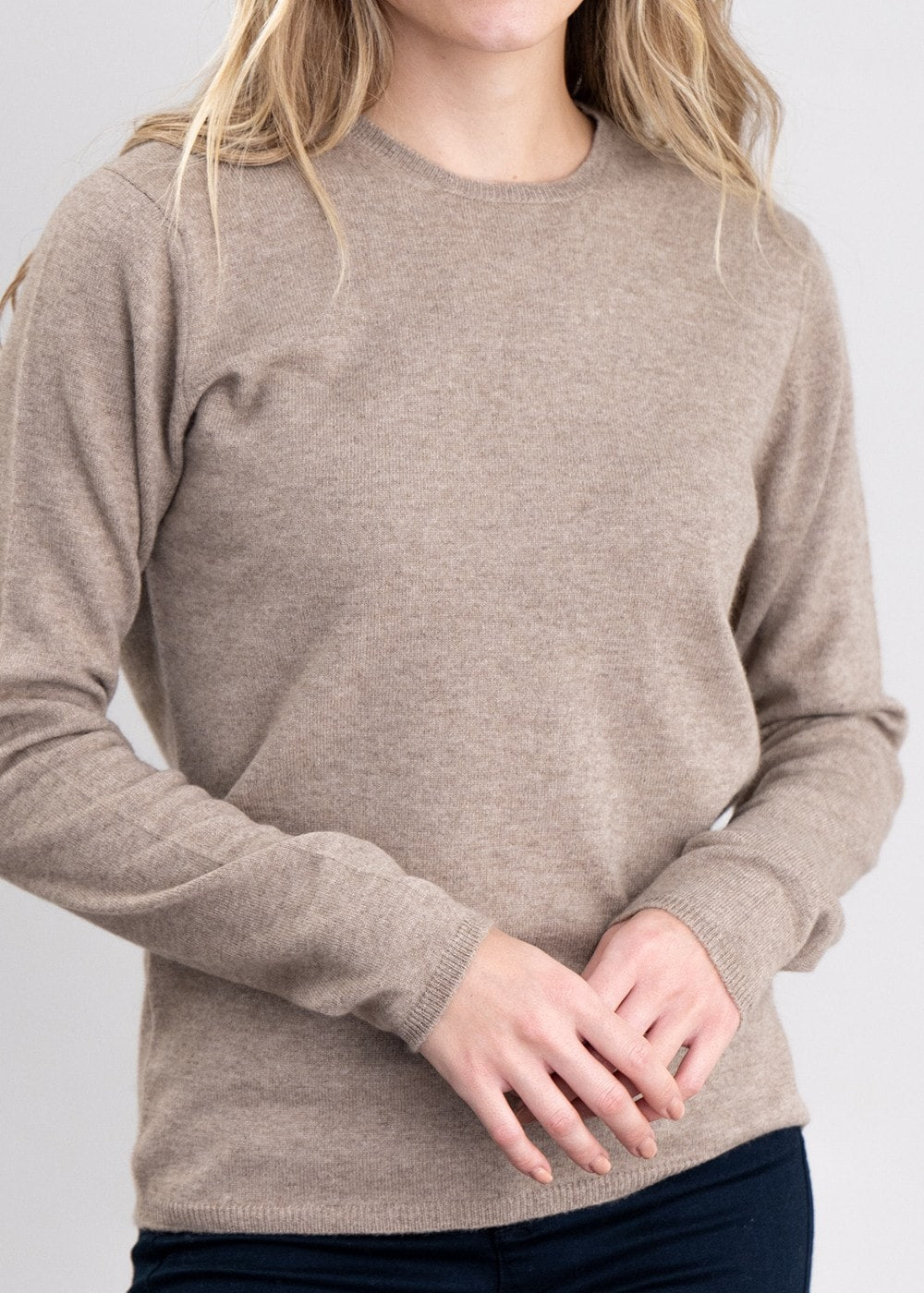 Millie Cashmere Crew Neck - Dark Natural - 5