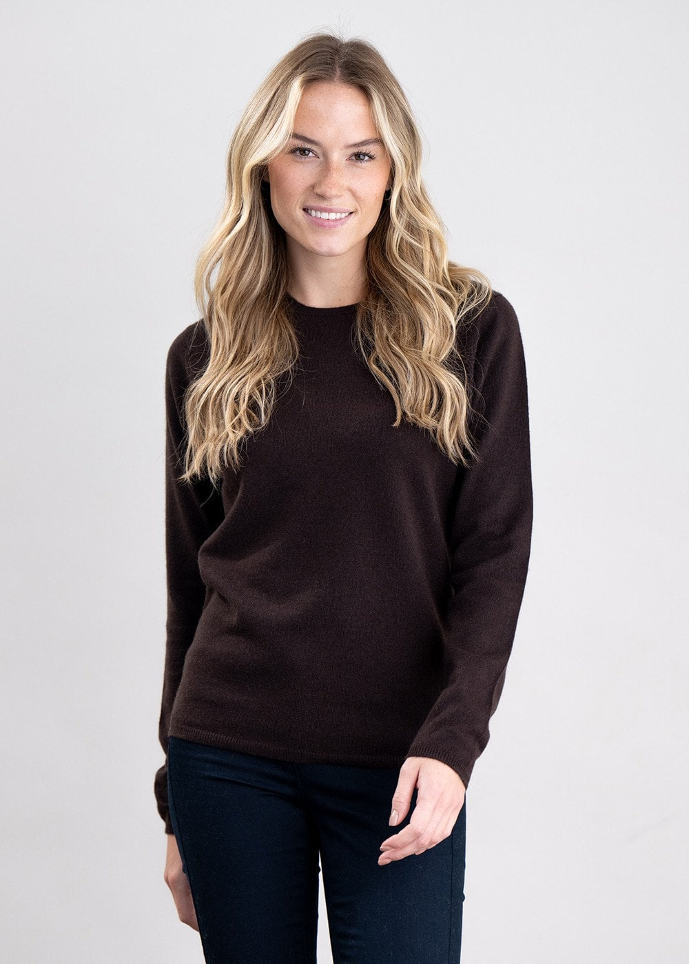 Millie Cashmere Crew Neck - Ebony - 0