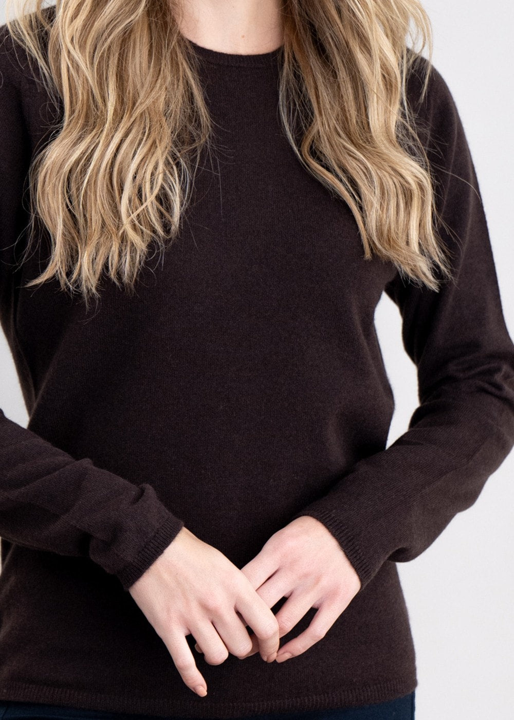 Millie Cashmere Crew Neck - Ebony - 4