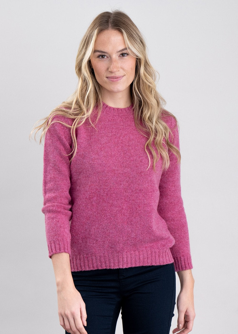 Sharon Shetland Crew Neck - Blush - 4