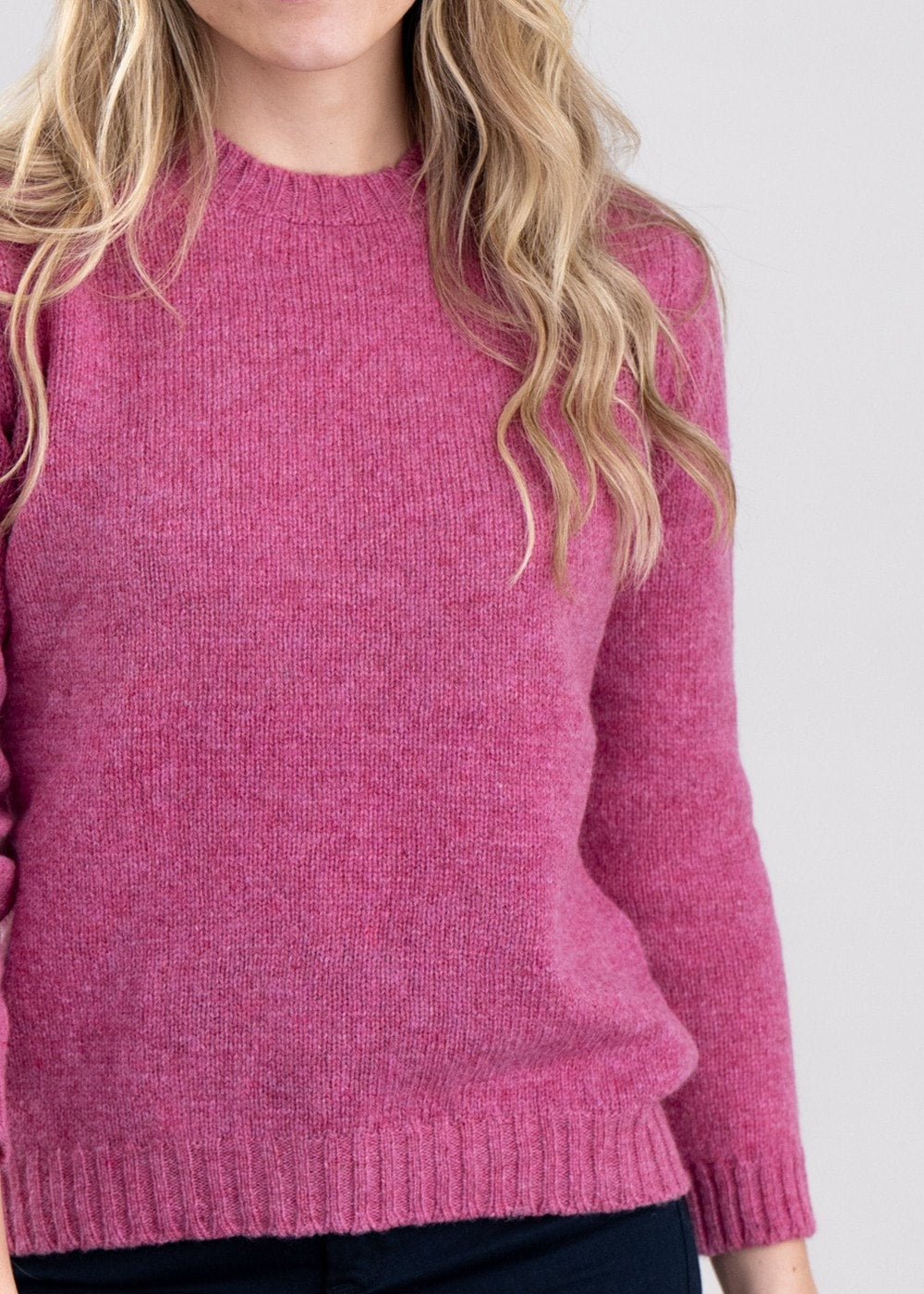 Sharon Shetland Crew Neck - Blush - 5