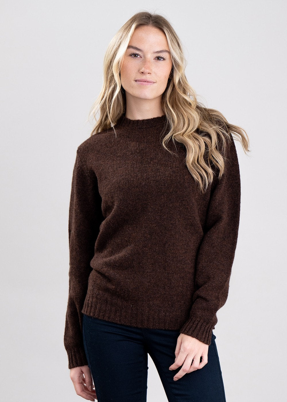 Aryan Crew Neck - Coffee - 1