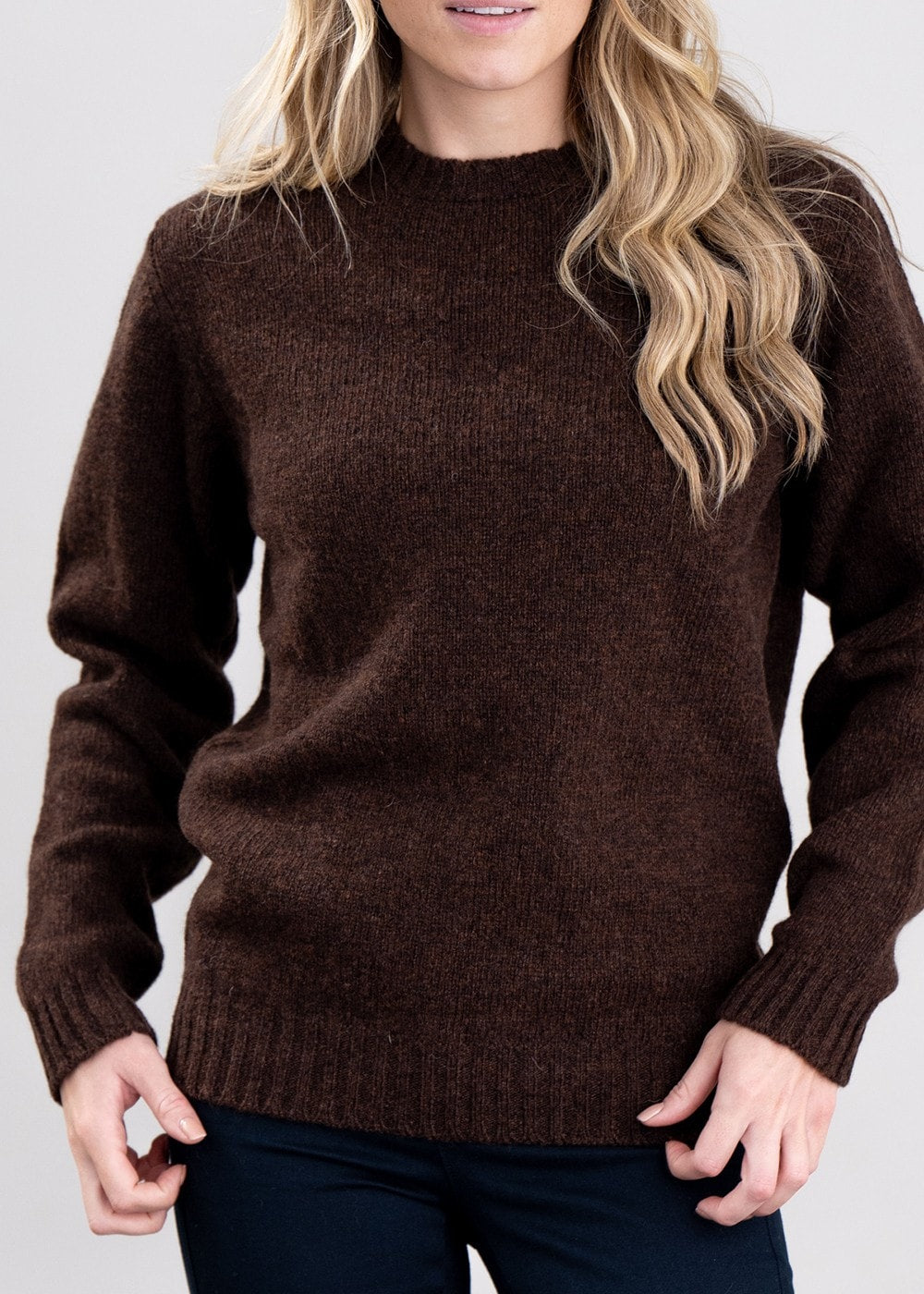 Aryan Crew Neck - Coffee - 5