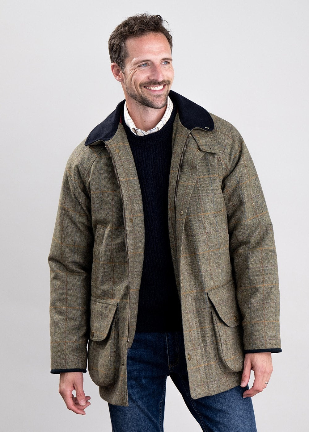 Chiltern Field Coat - Grieve Tweed - 1