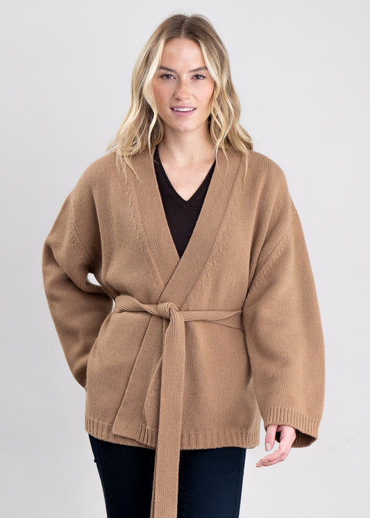 Margaret Kimono Cardigan - Camel - 1