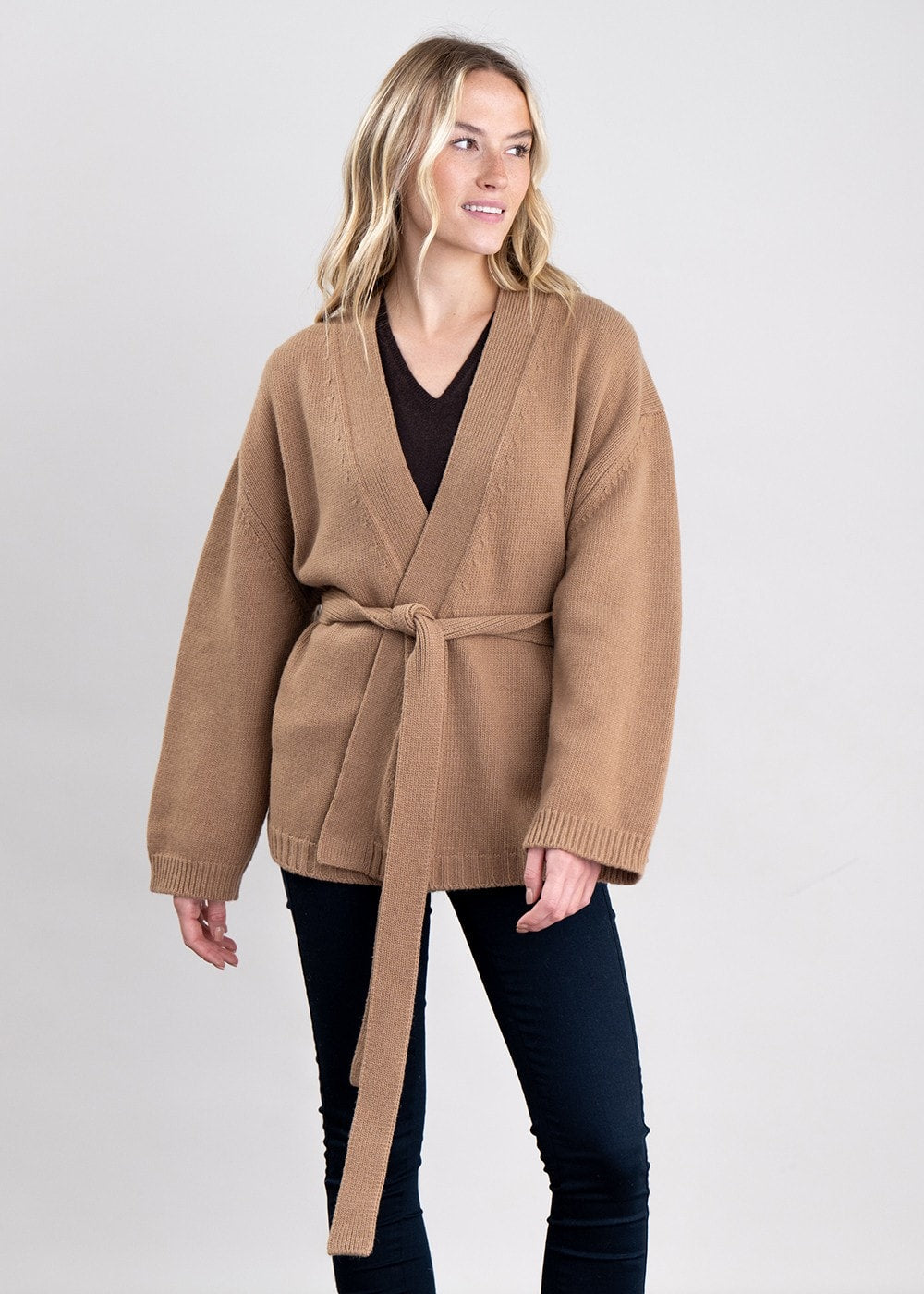 Margaret Kimono Cardigan - Camel - 2