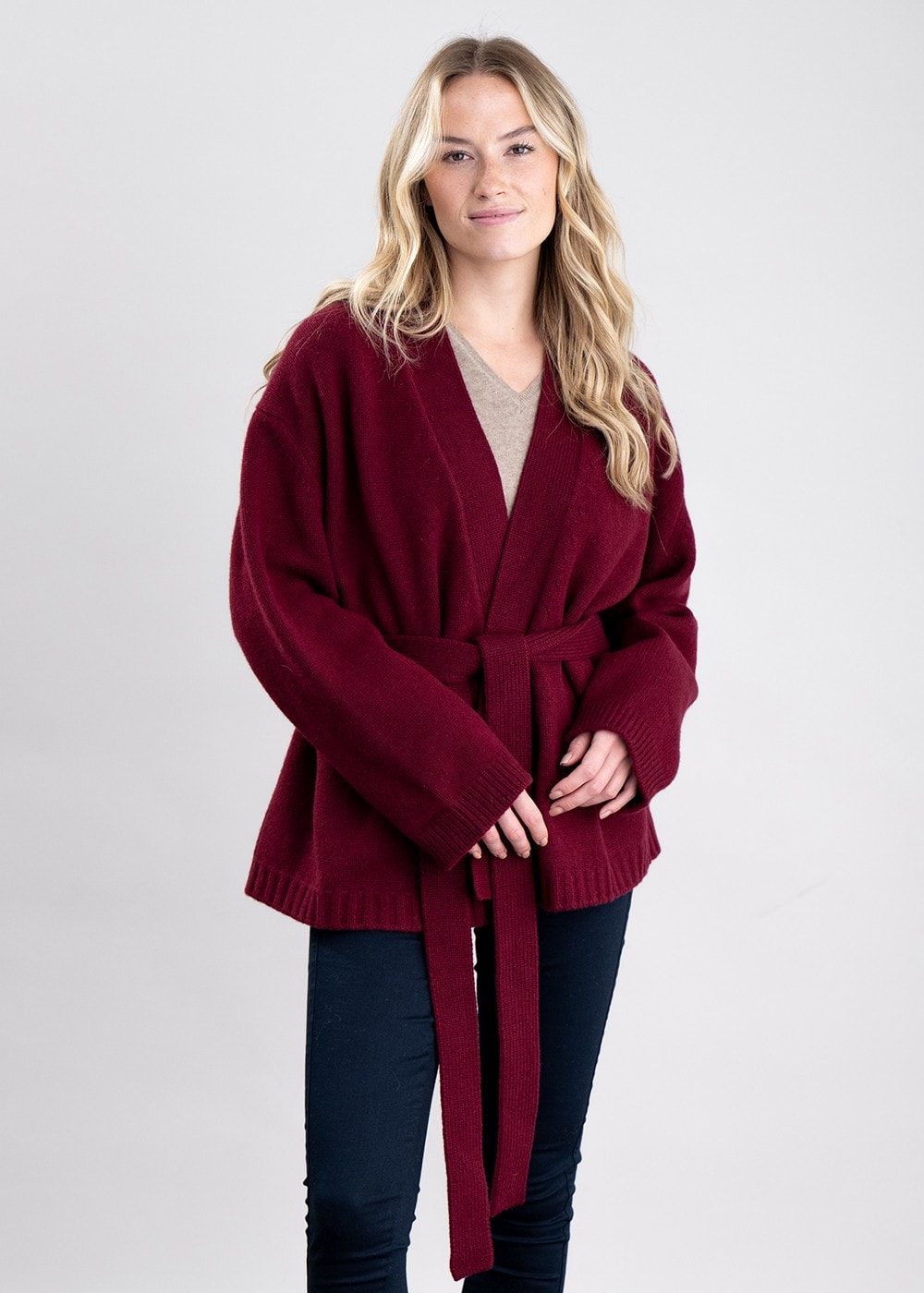 Margaret Kimono Cardigan - Bordeaux - 2