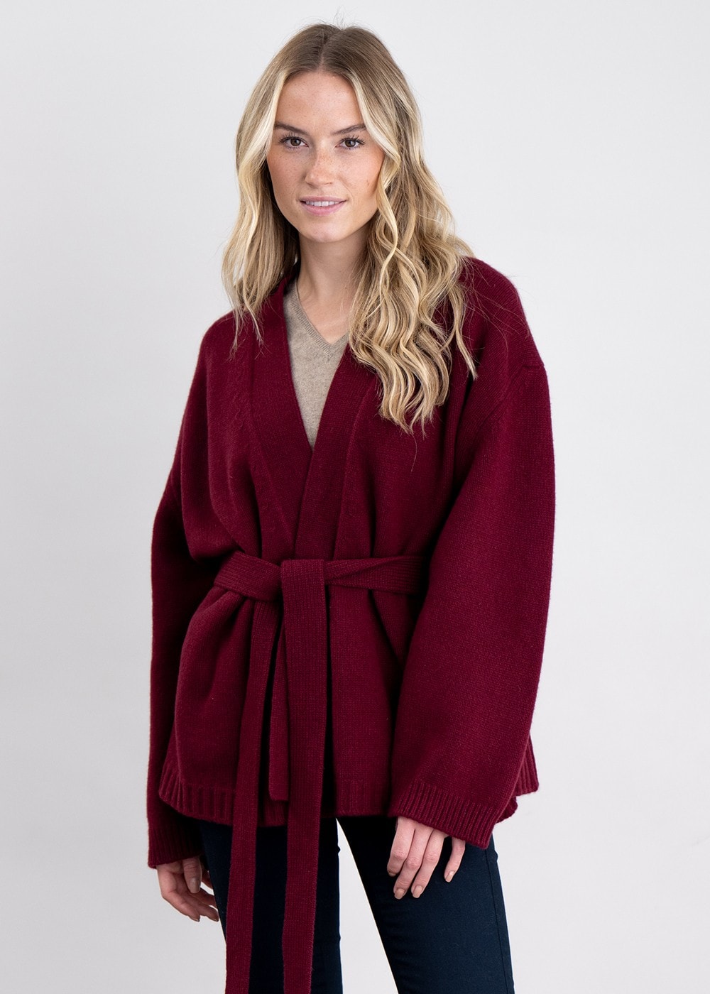 Margaret Kimono Cardigan - Bordeaux - 4