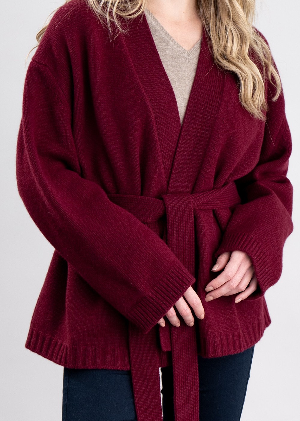 Margaret Kimono Cardigan - Bordeaux - 5