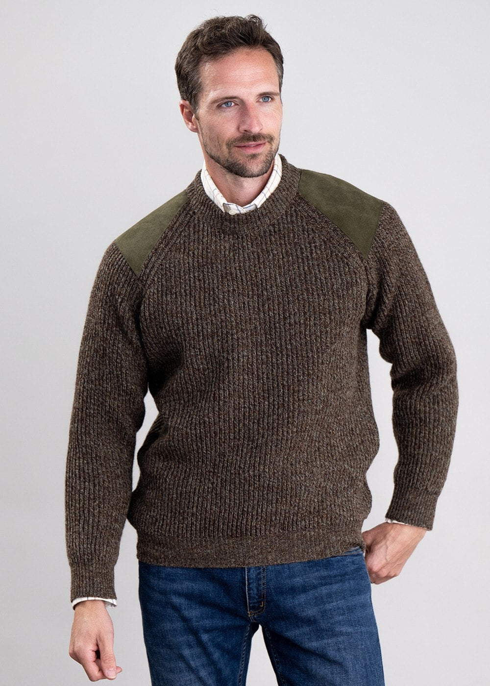 Scotia Shooting Sweater - Birch - 1