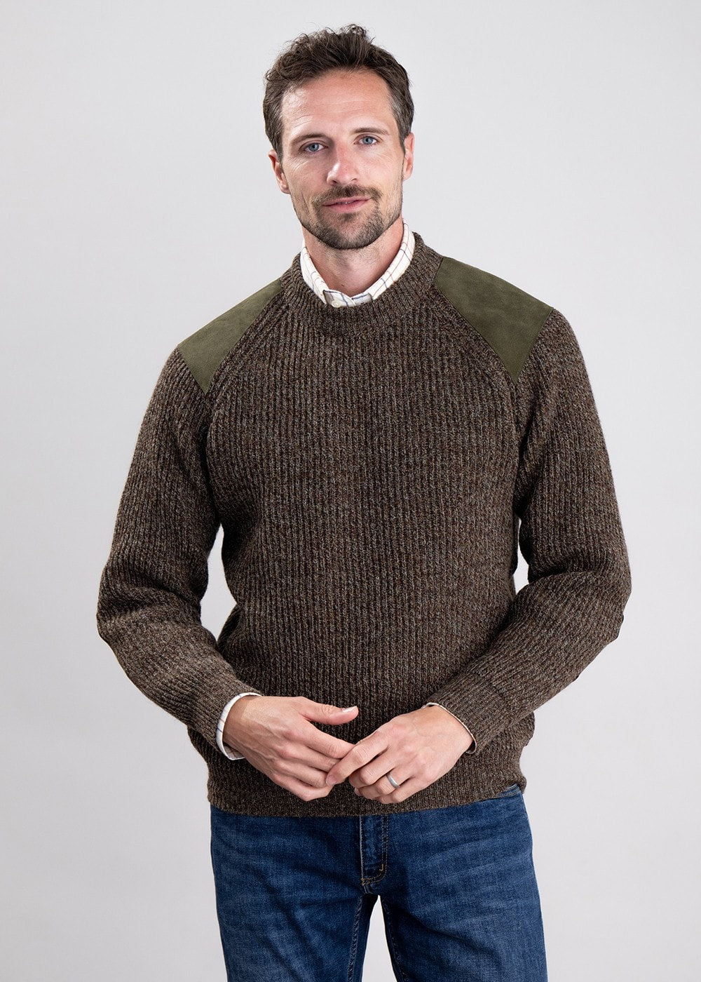 Scotia Shooting Sweater - Birch - 3