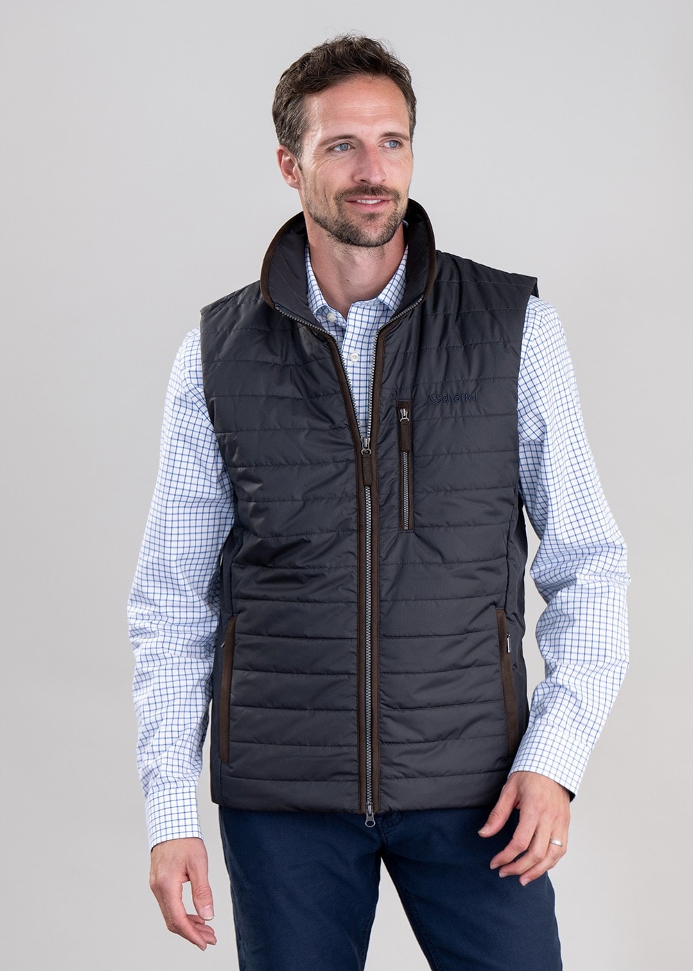 Brora Gilet - Charcoal - 1