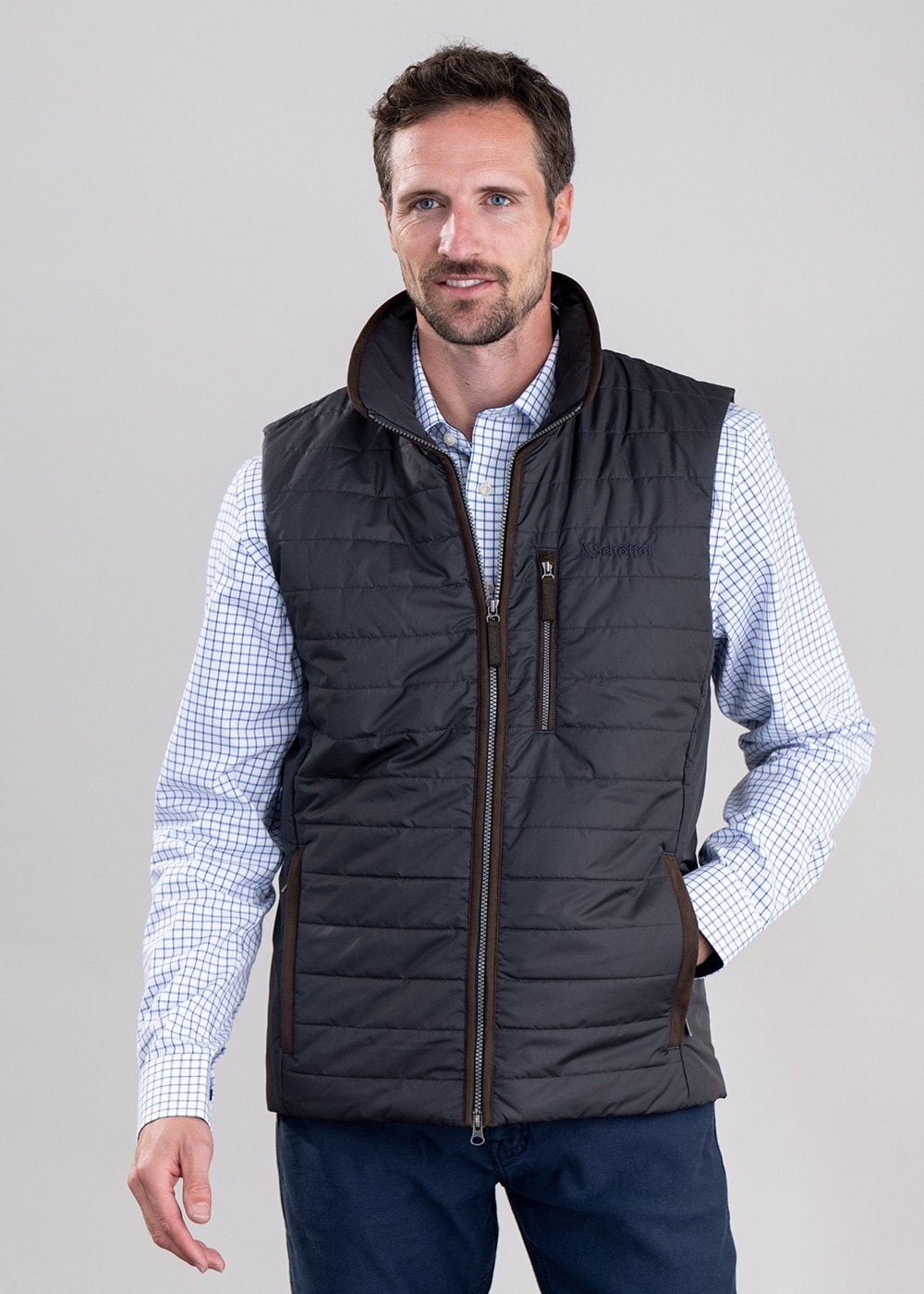 Brora Gilet - Charcoal - 2