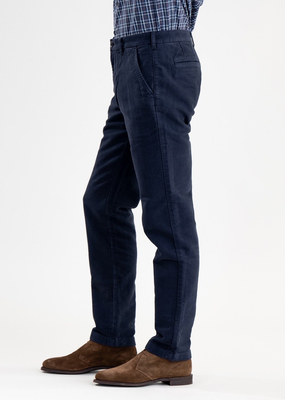 Neuston Moleskin Trousers - City Navy - 2