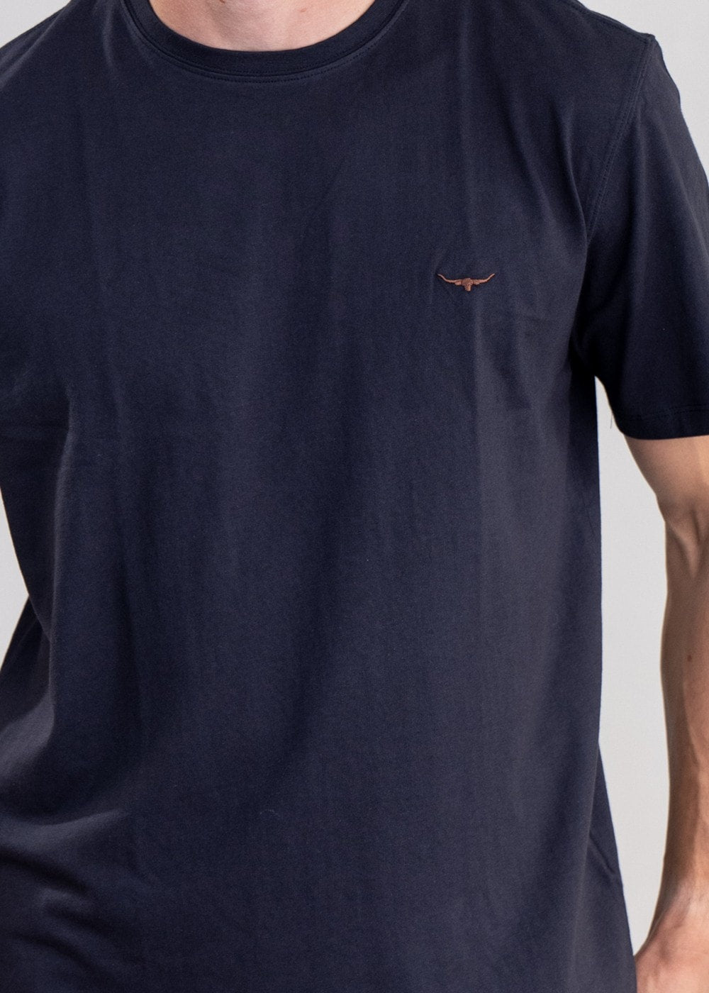 Parson T-Shirt - Navy and Chestnut - 5