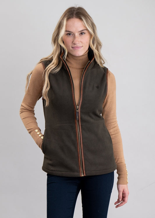 Country Fleece Gilet - Khaki - 1