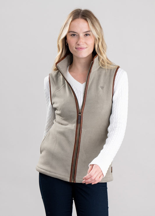 Country Fleece Gilet - Sage - 1