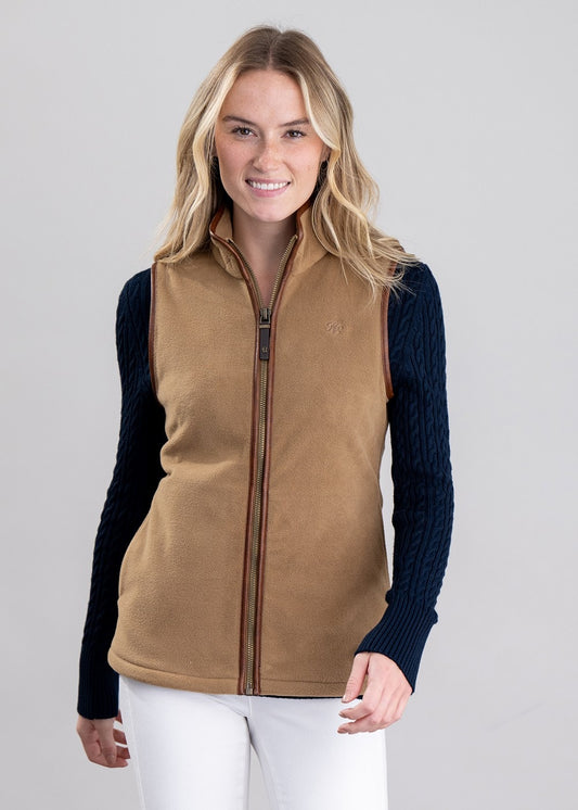 Country Fleece Gilet - Coffee - 1