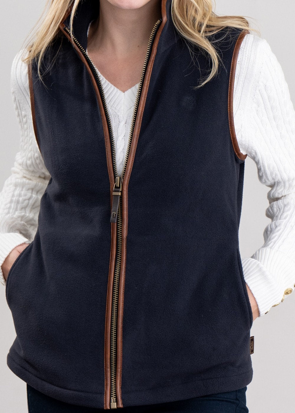 Country Fleece Gilet - Ink Navy - 5