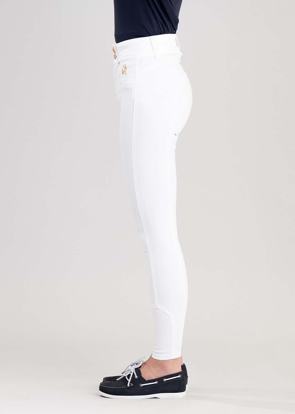 Jodhpur Jeans - White - 3