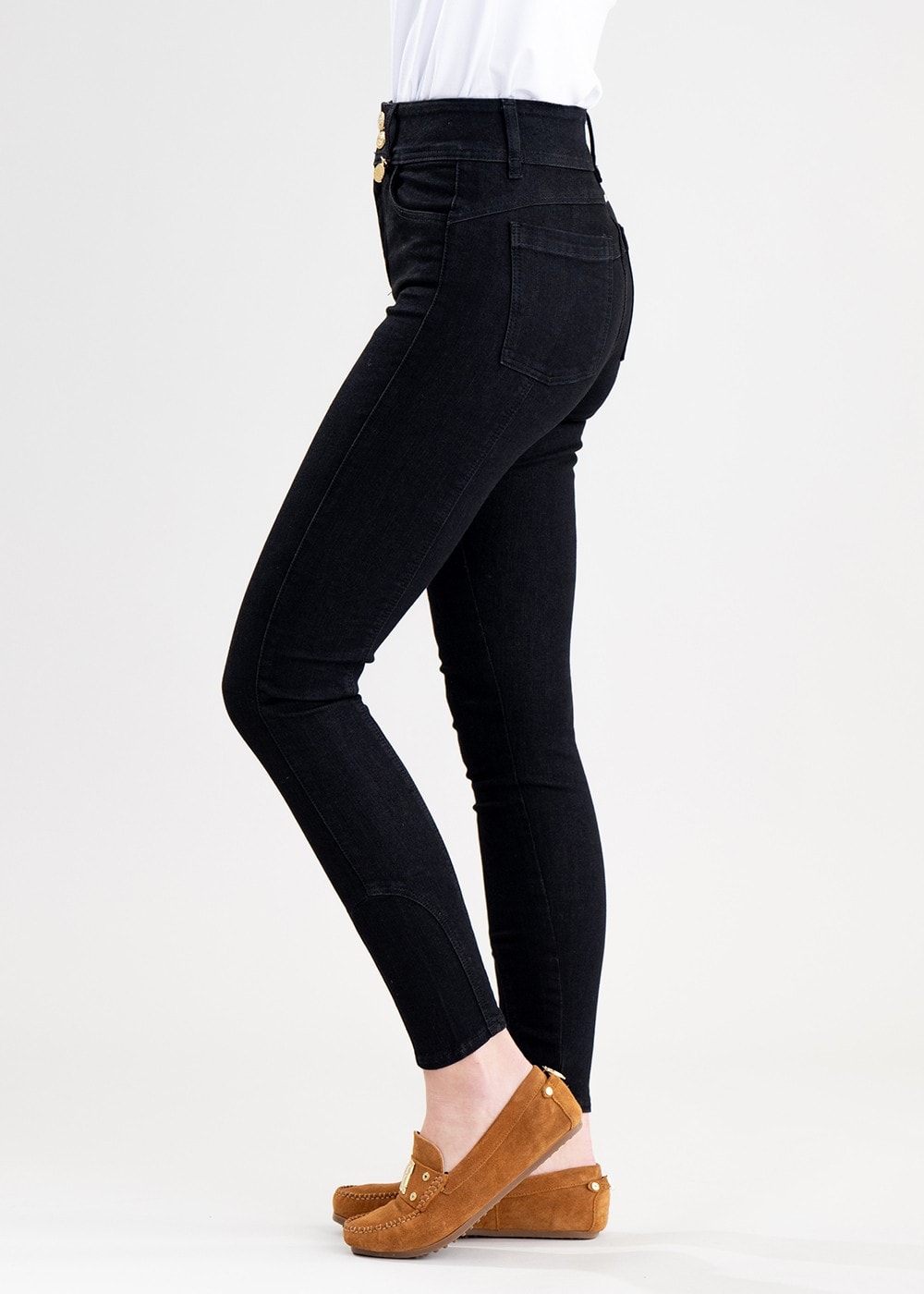 Thermal Jodhpur Jeans - Black - 2