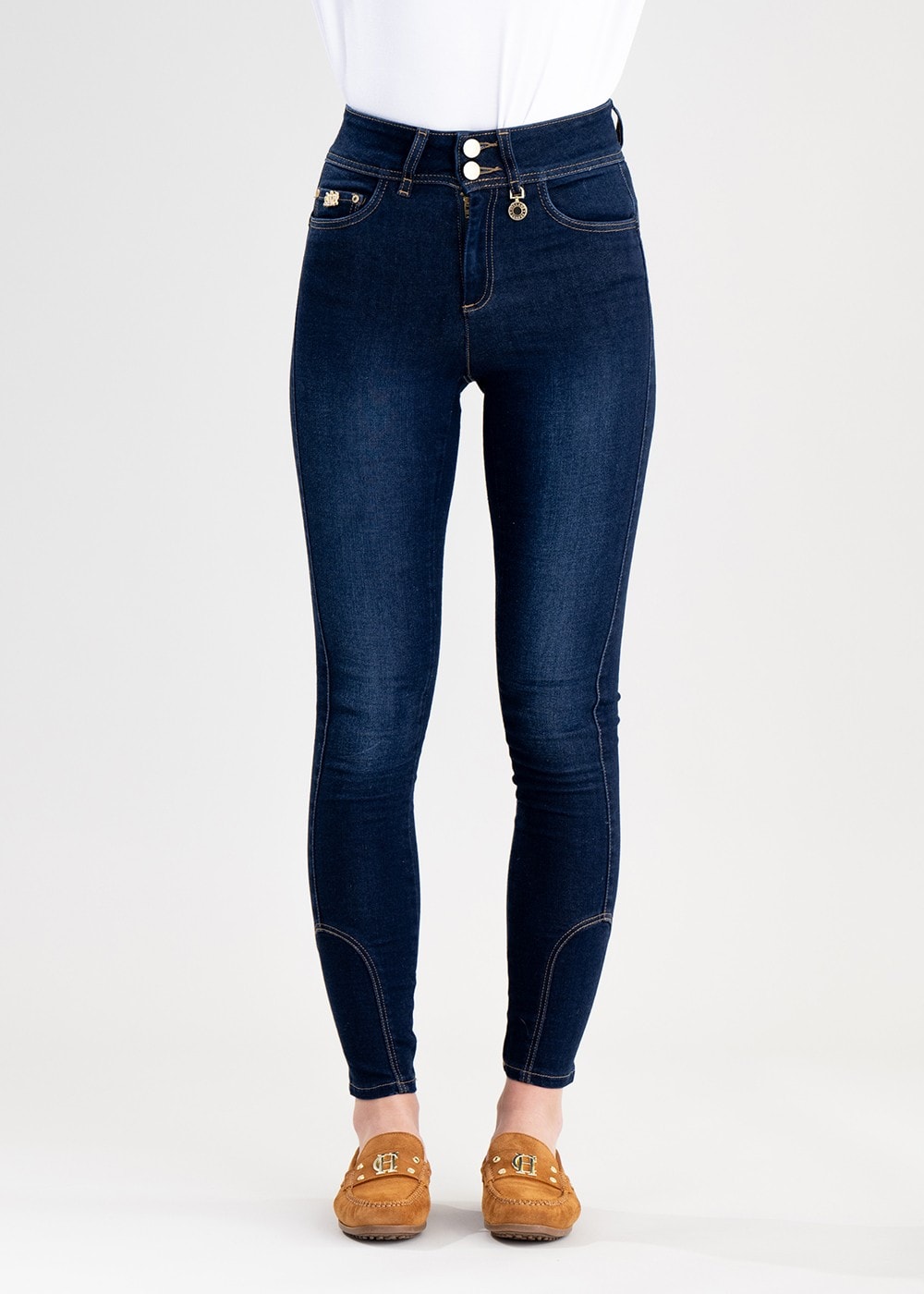 Thermal Jodhpur Jeans - Dark Indigo - 1