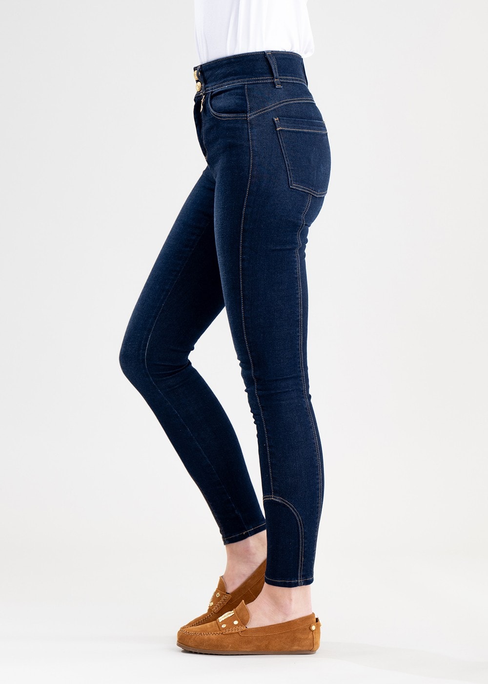 Thermal Jodhpur Jeans - Dark Indigo - 2