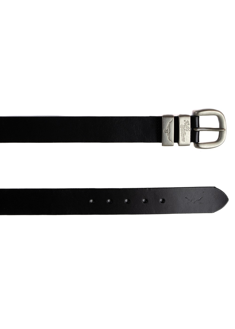 3 Piece 1.5" Silver Buckle Belt - Black - 3