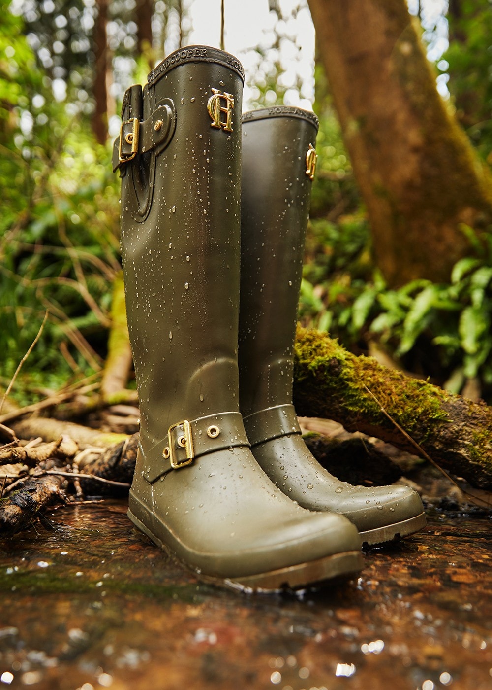 Sherpa Lined Regency Wellingtons - Matte Green - 2