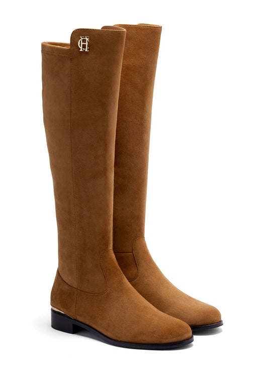 Albany Knee Boots - Tan Suede - 1