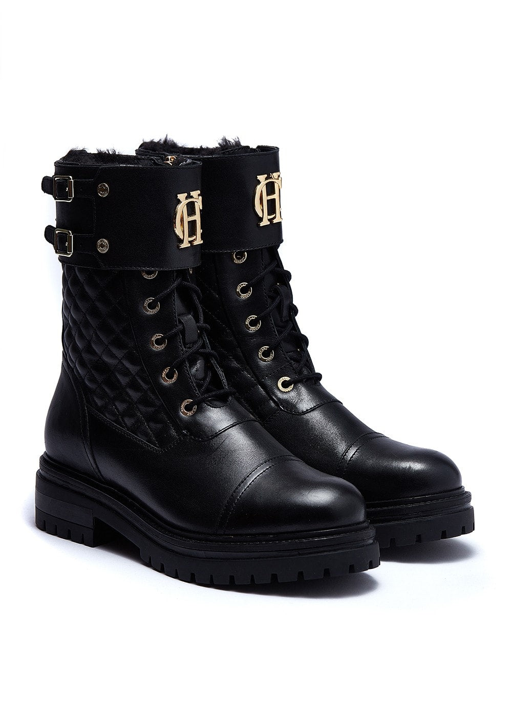 Camden Biker Boots - Black - 1