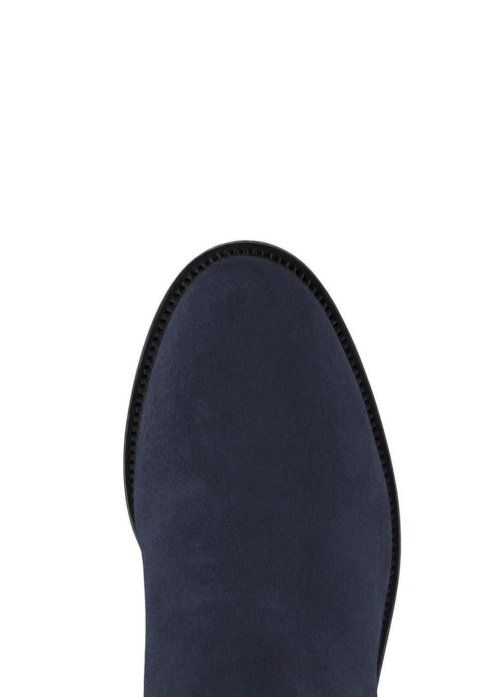 Suede Regina Heeled Boots - Navy - 6