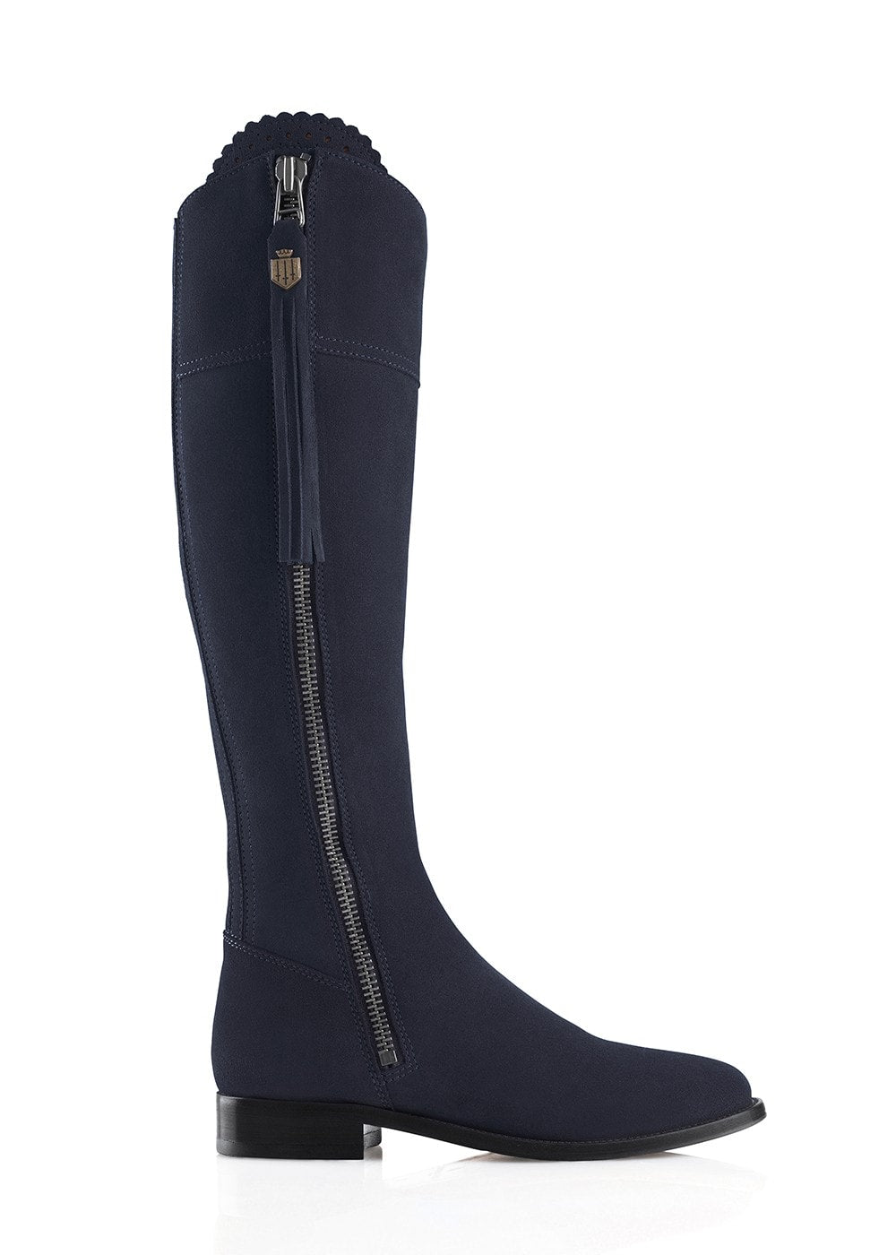 Suede Regina Boots - Navy - 2