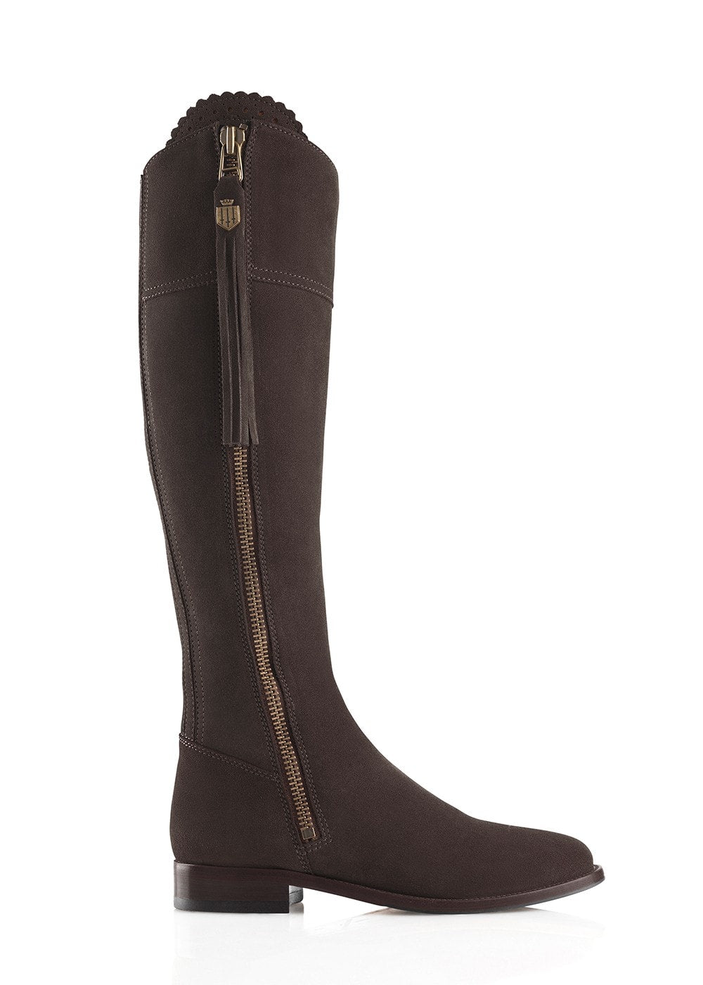 Suede Regina Boots - Chocolate - 2