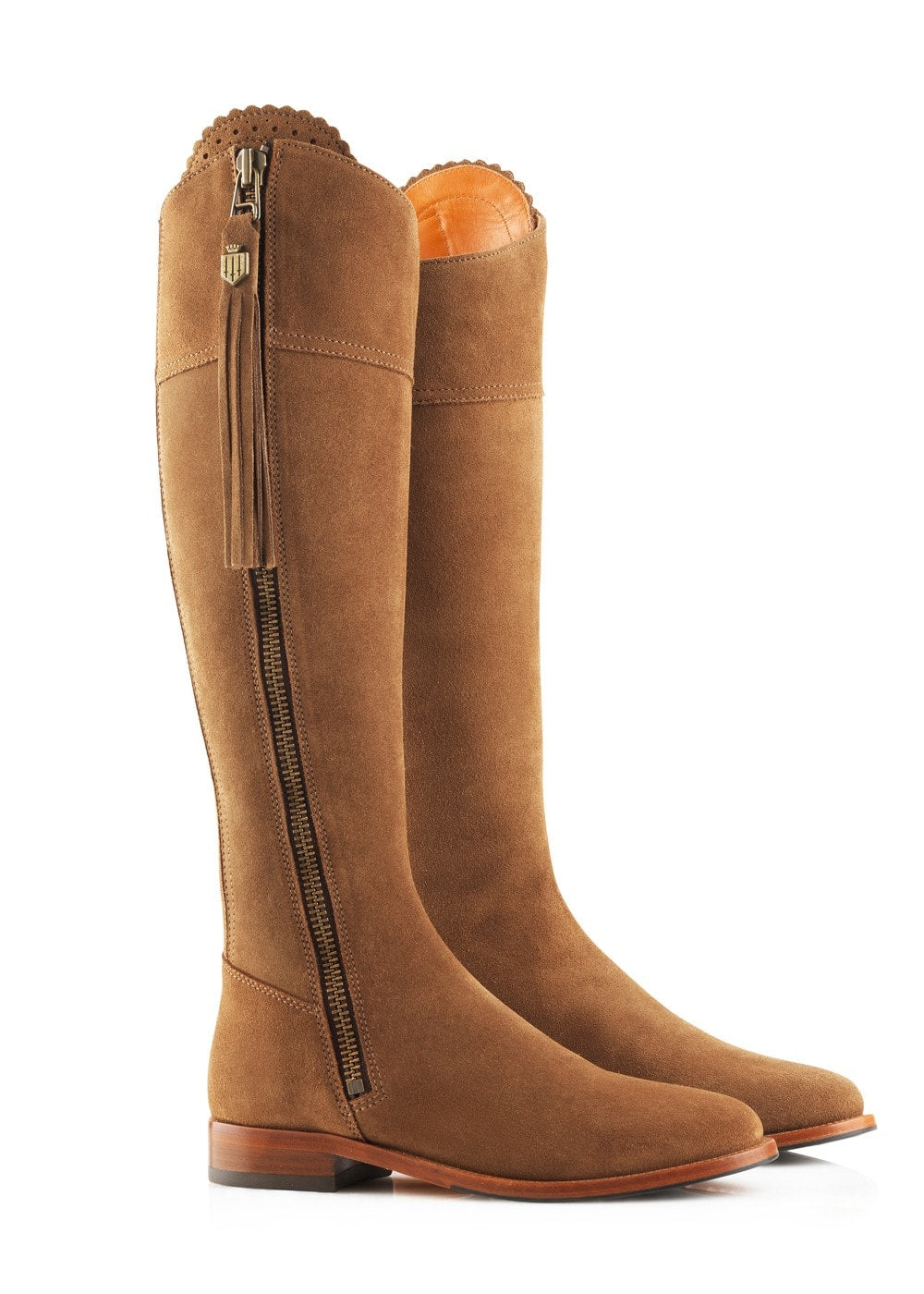 Suede Regina Boots - Tan - 1