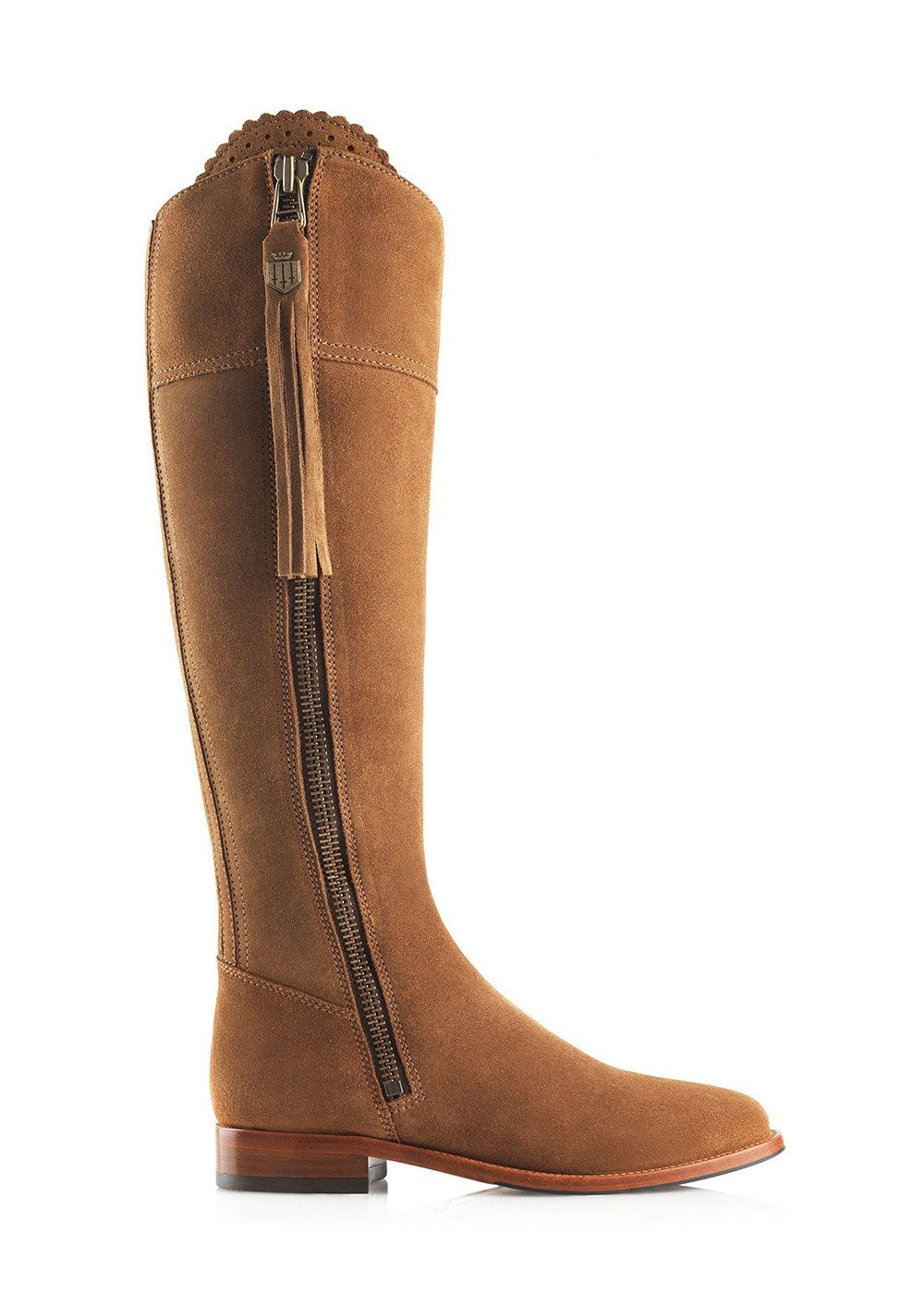 Suede Regina Sporting Fit Boots - Tan - 2