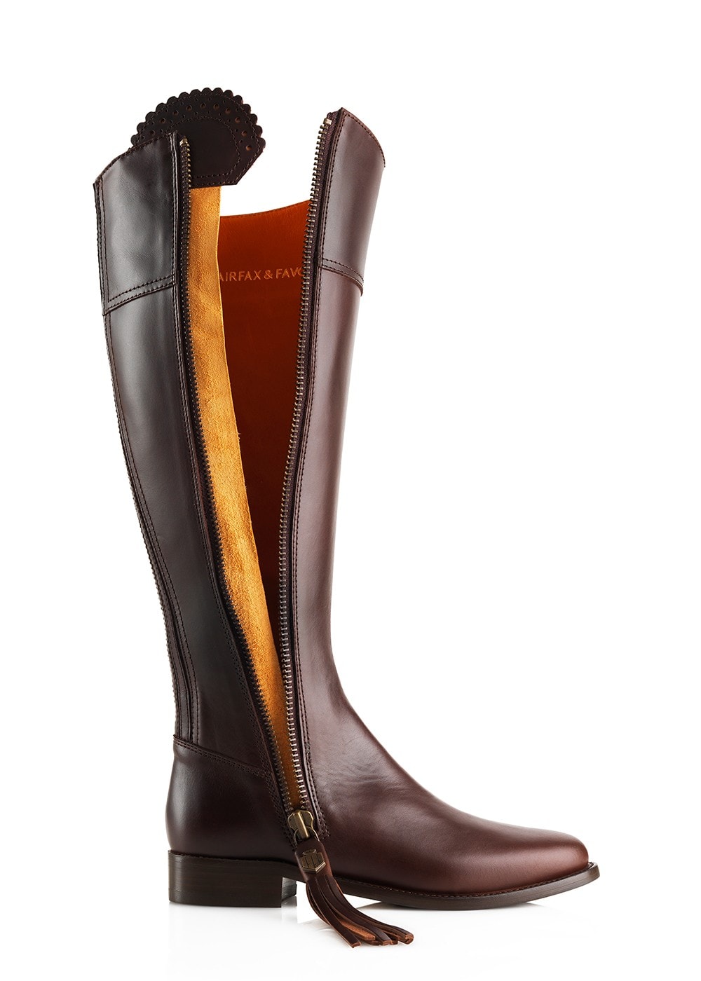 Leather Regina Boots - Mahogany - 3