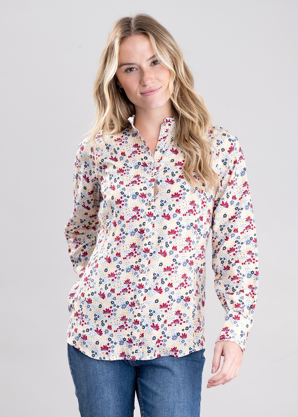 Clarion Blouse - Mod Floral - 3