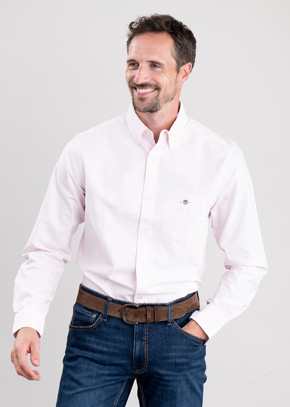 Oxford Shirt - Light Pink - 1