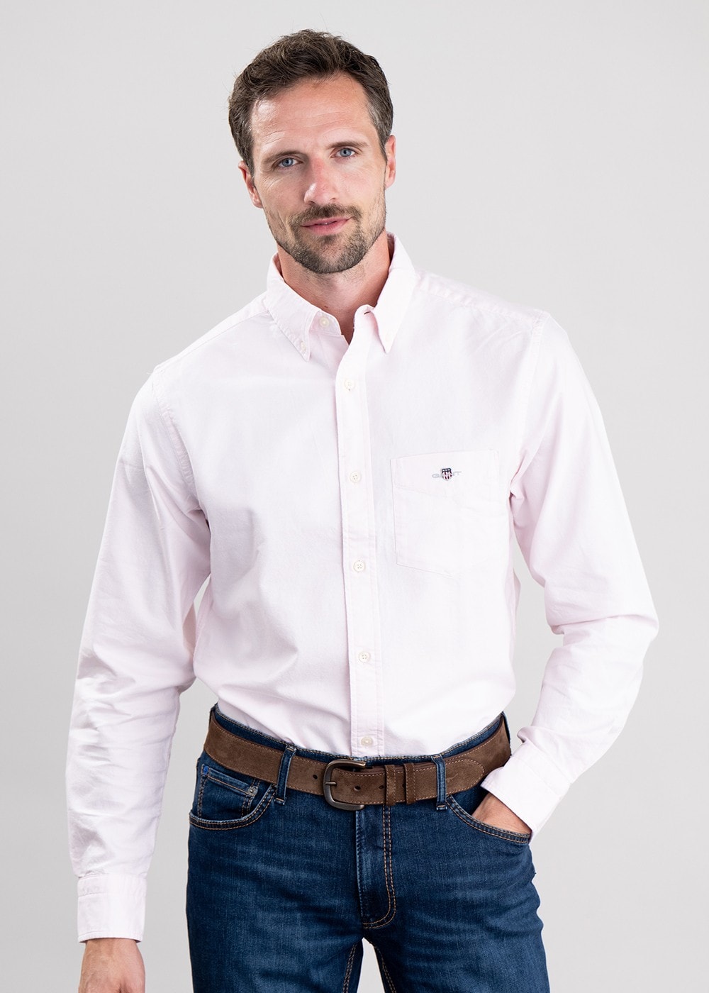 Oxford Shirt - Light Pink - 2