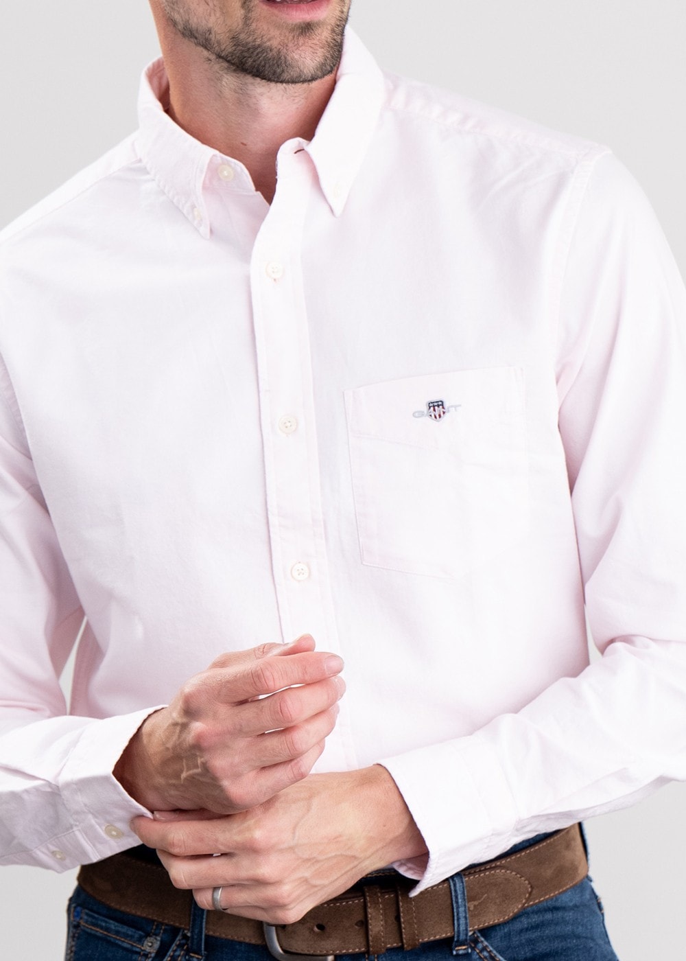 Oxford Shirt - Light Pink - 3