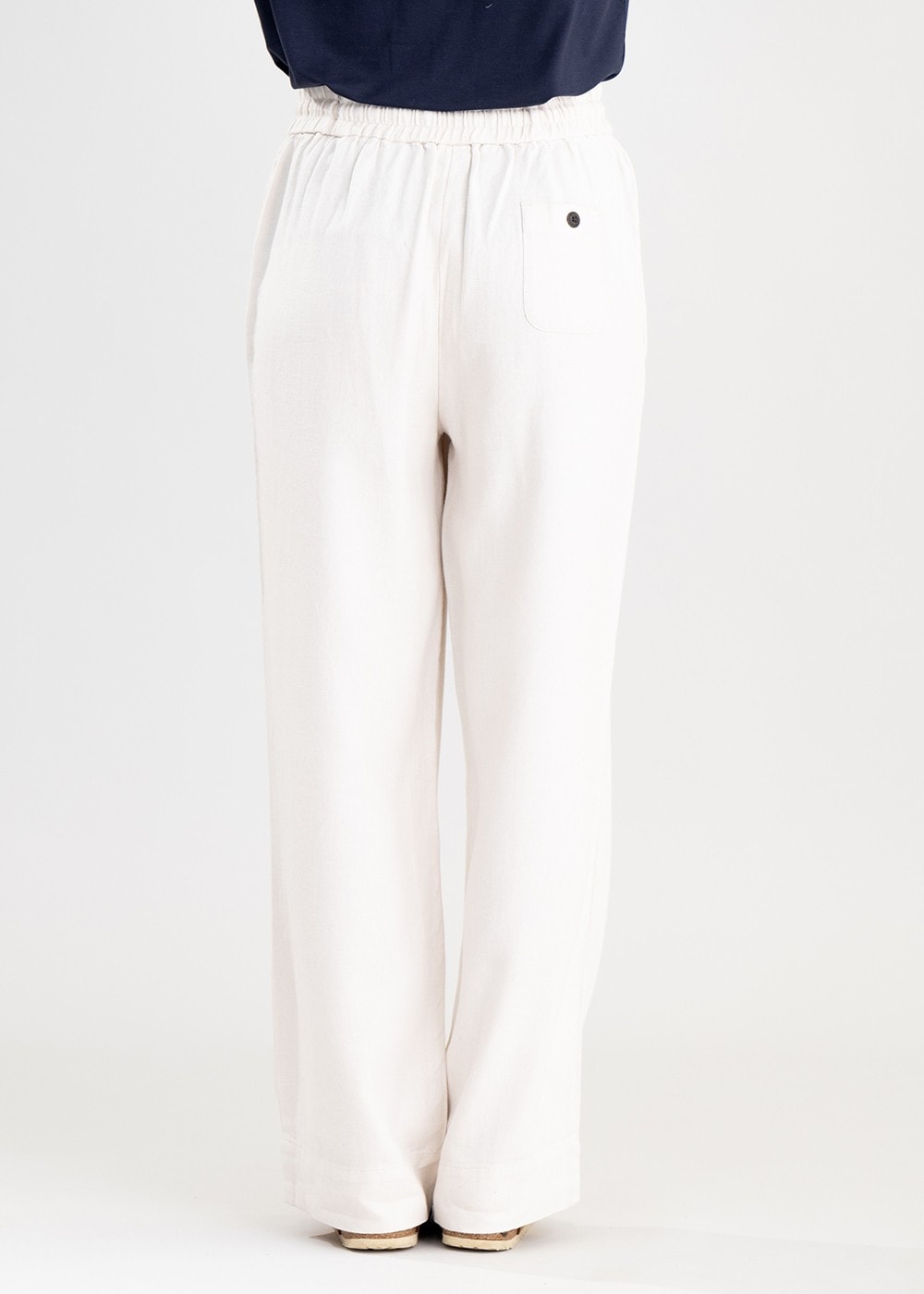 Daphne Linen Trousers - Oat - 4